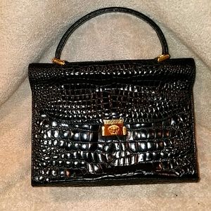 Gianni Versace crocskin purse